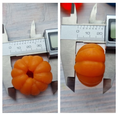 Silicone mold, Mandarin, Large, ~ 3.4*H:2.2 cm