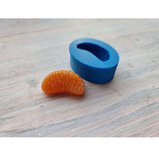 Silicone mold, Slice of mandarin, small, ~ H:1.2 cm, ~ Ø 1.5-2.8 cm