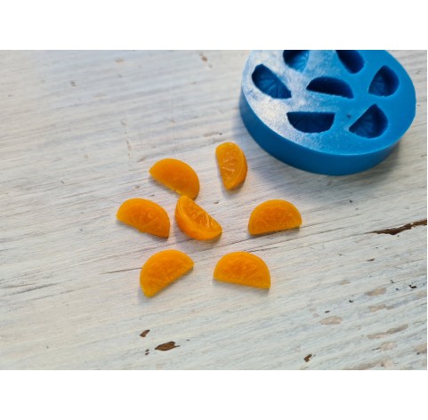 Silicone mold, Mini apelsin slices, 7 pcs., ~ 1.3-1.5 cm