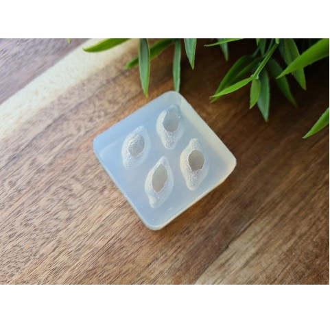 Silicone mold, Mini lemon, style 1, 4 elements, ~ 0.8-0.9*1.6-1.7 cm, H:0.6-0.8 cm