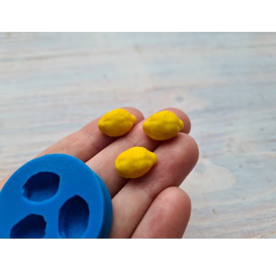 Silicone mold, Mini lemon, 3 pcs., ~ 1-1.5 cm