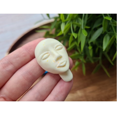 Silicone mold, Doll face, style 4, ~ 2.7*4.2 cm, H:1.4 cm