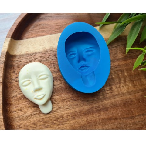 Silicone mold, Doll face, style 4, ~ 2.7*4.2 cm, H:1.4 cm