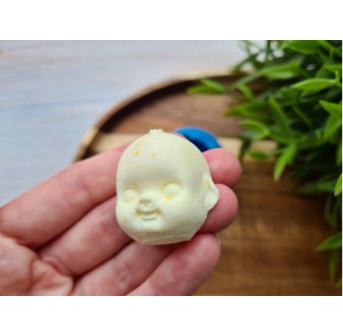 Silicone mold, Doll face, style 6, ~ 3.2*3.7 cm, H:1.7 cm