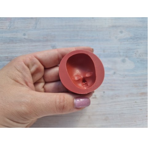 Silicone mold, Doll face 8 ~ 4.3*3.2 cm