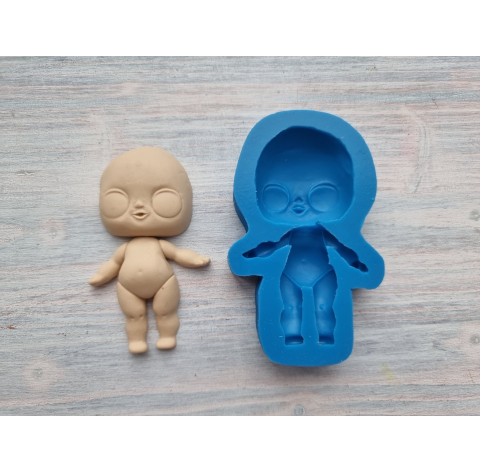 Silicone mold, Doll, ~ 4.6*7.6 cm, H:1.7 cm