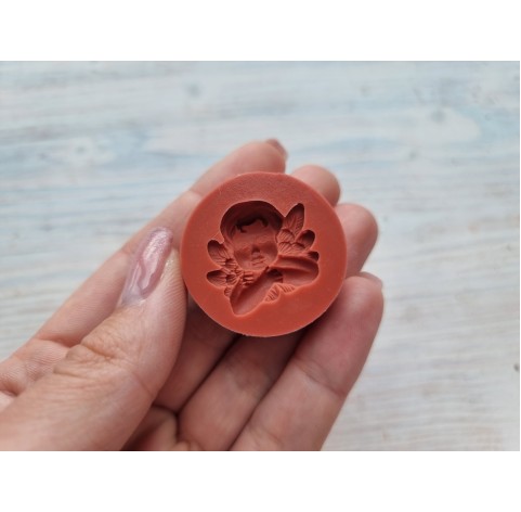 Silicone mold, Angel, style 1, ~ 2.5*2.3 cm, H:0.7 cm