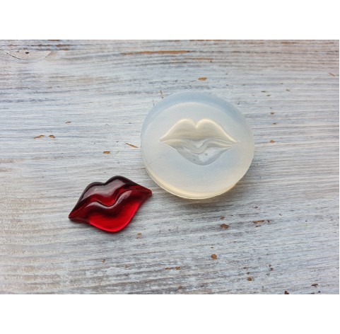 Silicone molds, Lips, style 1, ~ 1.9*3.5 cm, H:0.6 cm