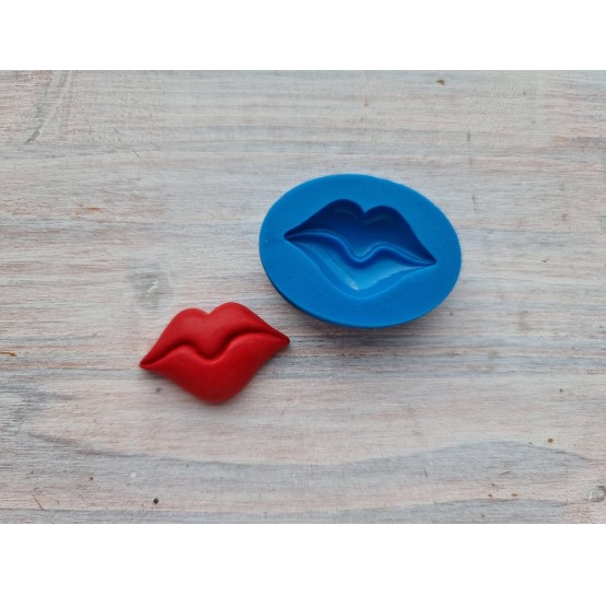 Silicone molds, Lips, style 1, ~ 1.9*3.5 cm, H:0.6 cm