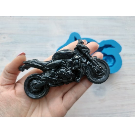 Silicone mold, Motorcycle, style 1, ~ 6.2*12 cm, H:2.1 cm