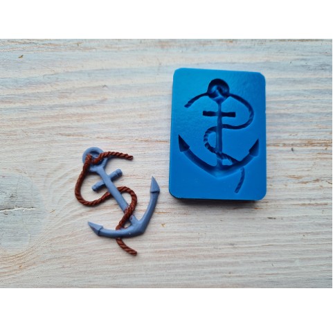 Silicone mold, Anchor, large, ~ 3.5 * 5.2 cm