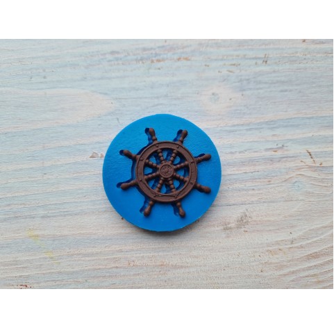 Silicone mold, Sea steering wheel, ~ 3.3 cm, H:0.2 cm