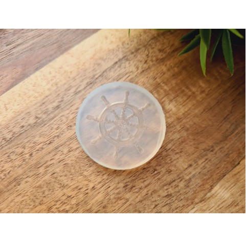 Silicone mold, Sea steering wheel, ~ Ø 3 cm, H:0.2 cm Silicone mold, Sea steering wheel, ~ Ø 3 cm, H:0.2 cm