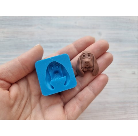 Silicone mold, Dog, Basset Hound,  ~ 2.2 * 2.6 cm