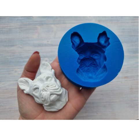 Silicone mold, Dog, French Bulldog, ~ 7.5*5.5 cm
