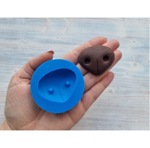 Silicone mold, Dog's/bear's nose, ~ 4.7*4 cm