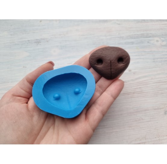 Silicone mold, Dog or bear nose, style 1, ~ 4.7*4 cm