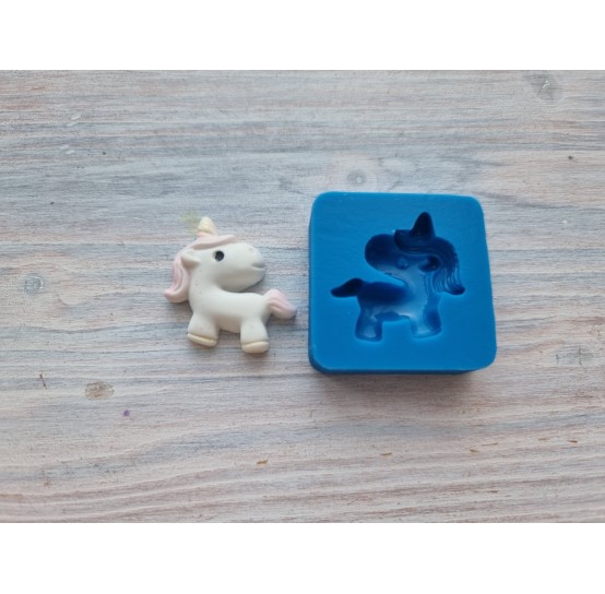 Silicone mold, Unicorn, ~ 2.7 cm