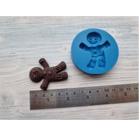 Silicone mold, Gingerbread man cookie, ~ 4*5 cm