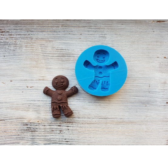 Silicone mold, Gingerbread man cookie, ~ 4*5 cm