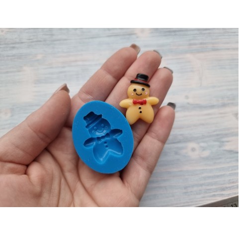 Silicone mold, Gingerbread man cookie, large, ~ 2.3 * 3.1 cm