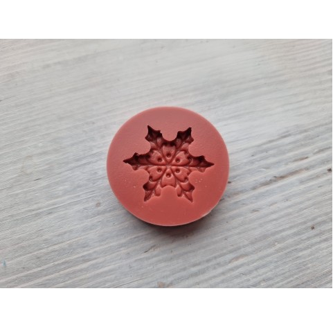 Silicone mold, Snowflake, style 4, large, ~ 2.8 cm