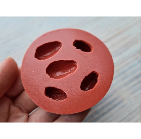 Silicone mold, Pistachios, 5 pcs., ~ 1.8-2.1 cm 
