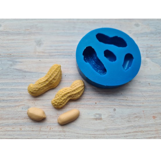 Silicone mold, Peanuts, ~ 1.7-3.8 cm, ~ 1.8-1.1 cm