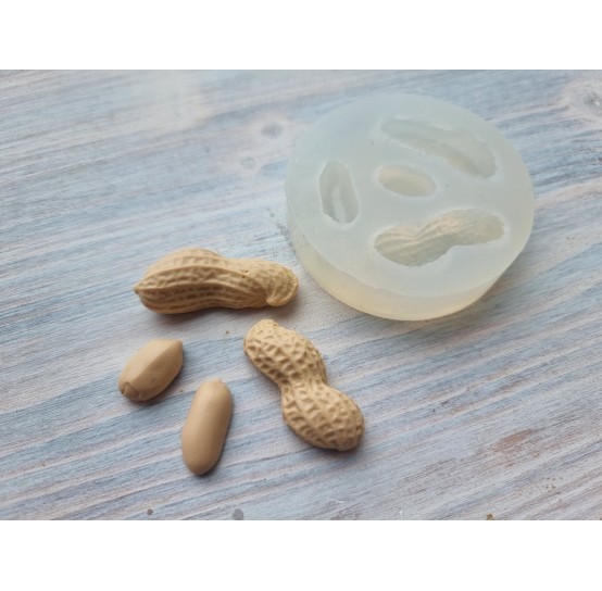 Silicone mold, Peanuts, ~ 1.7-3.8 cm, ~ 1.8-1.1 cm