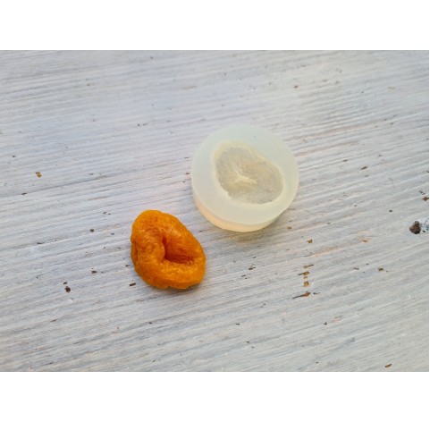 Silicone mold, Dried apricot 2, 2D, ~ 3.5 cm