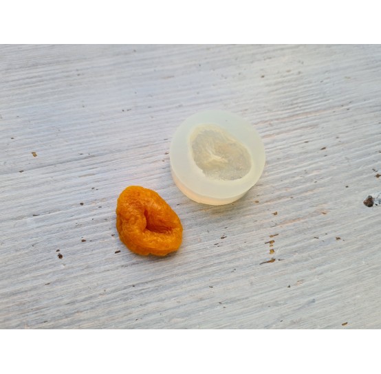 Silicone mold, Dried apricot 2, 2D, ~ 3.5 cm