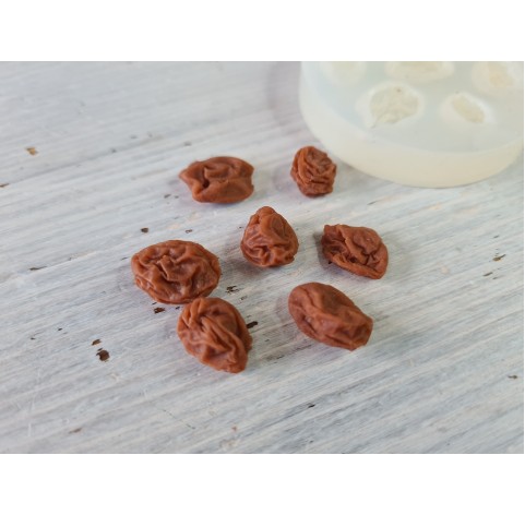 Silicone mold, Raisins, 7 pcs., ~ 1.2-1.7 cm