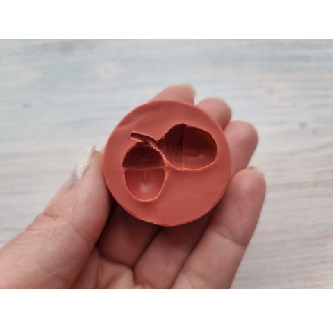 Silicone mold, Acorn, 2 pcs., ~ 2.4*3.9 cm