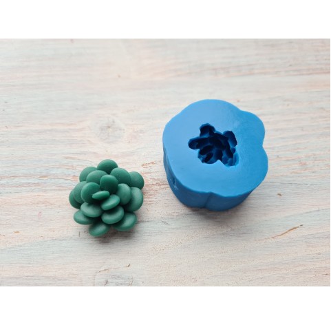 Silicone mold, Succulent, style 1, ~ Ø 2.5 cm, ~ H:1.4 cm