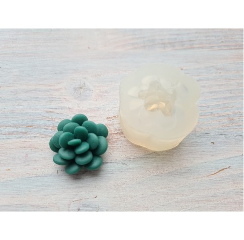 Silicone mold, Succulent, style 1, ~ Ø 2.5 cm, ~ H:1.4 cm