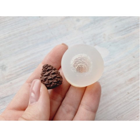 Silicone mold, Pine cone, style 1, ~ Ø 1.6 cm, H:2 cm
