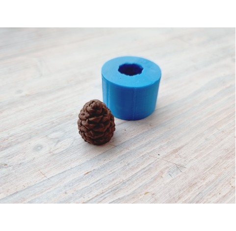 Silicone mold, Pine cone, style 1, ~ Ø 1.6 cm, H:2 cm