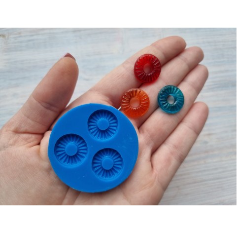 Silicone mold, Candy rounds, 3 pcs., ~ Ø 1.7 cm