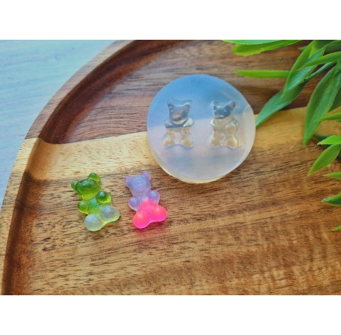 Silicone mold, Jelly bear, 2 pcs., ~ 1*1.6 cm