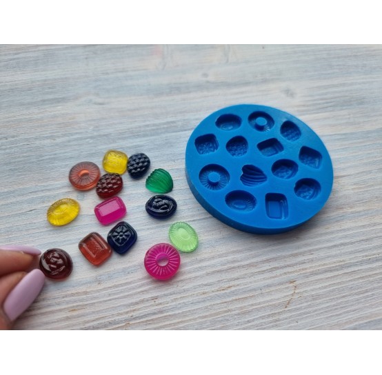 Silicone mold, Set of sweets, 13 pcs., ~ 0.8-1.7 cm