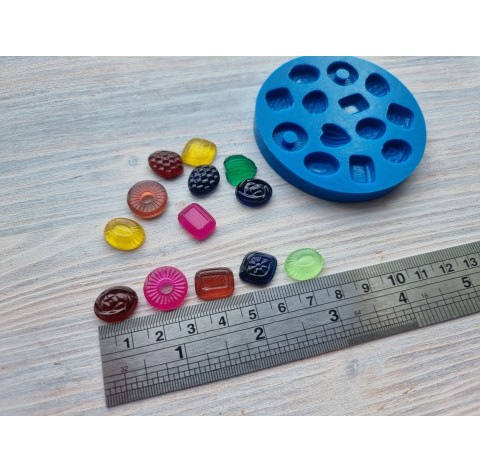 Silicone mold, Set of sweets, 13 pcs., ~ 0.8-1.7 cm