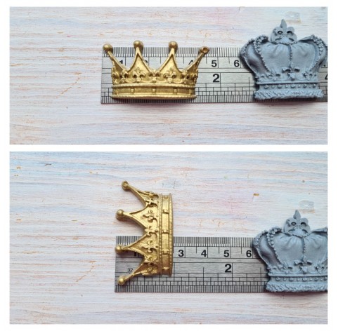 Silicone mold, Crown, 2 pcs., ~ 2.5-4.7 cm, ~ 3.5-4 cm