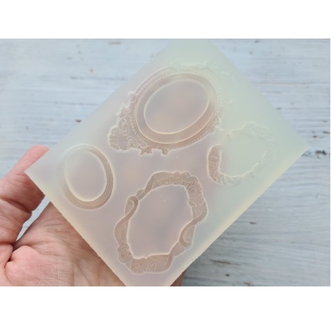 Silicone mold, Frame, 4 pcs., ~ 3.3-5.7 cm