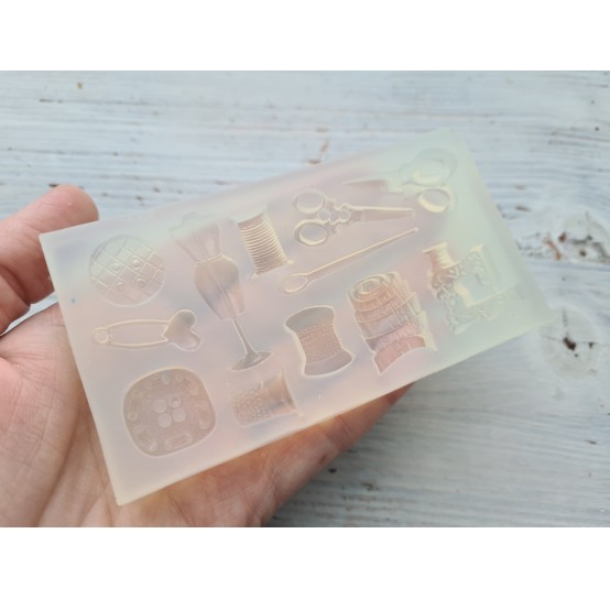 Silicone mold, Seamstress set, 12 pcs., ~ 1.4-3.8 cm