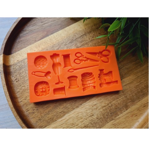 Silicone mold, Seamstress set, 12 pcs., ~ 1.4-3.8 cm