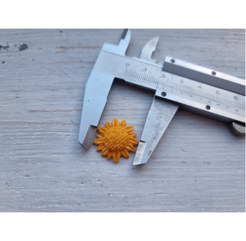 Silicone mold, Sunflower, 4 pcs., ~ Ø 1.2-2.3 cm