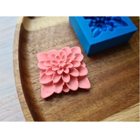 Silicone mold, Flower, style 4, ~ 3.3 cm, H:1.4 cm