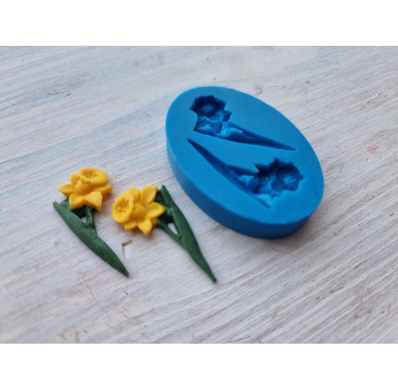 Silicone Mold Set of Flowers, 6 Pcs., 0.7-1.2 Cm, Modeling Tool