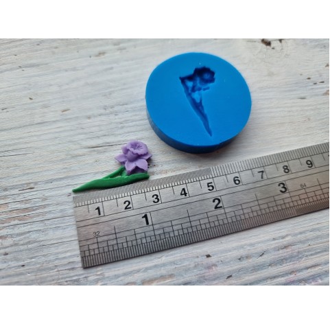 Silicone mold, Daffodil on stem, ~ 3*1,5 cm