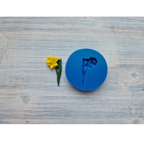 Silicone mold, Daffodil on stem, ~ 3*1,5 cm